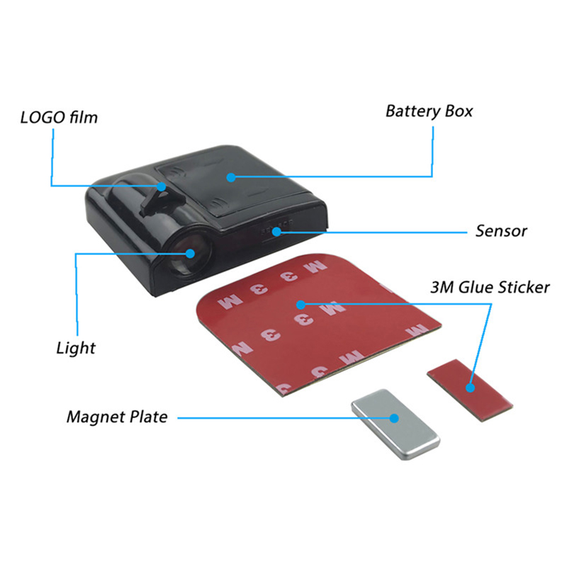 1pcs Car Door Logo Light Welco - Industrial Laser Projection ulasan dan harga