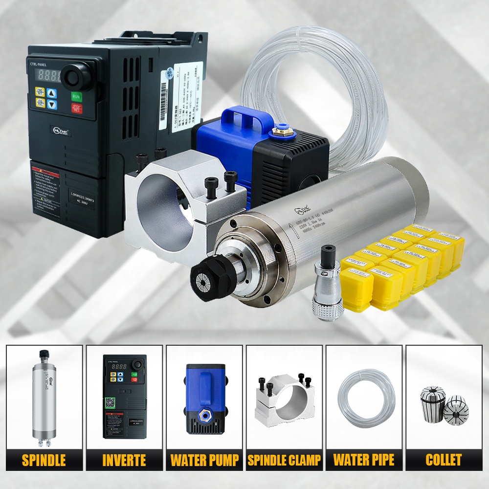 220V ER20 2.2kw 80mm Water Coo - Cnc Spindle Motor ulasan dan harga