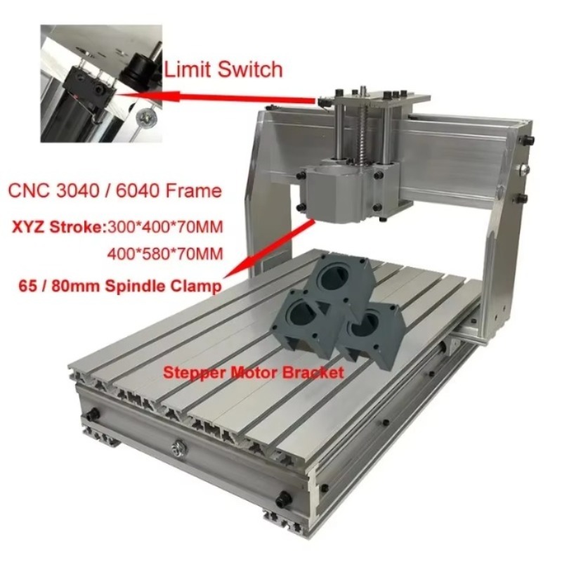 Aluminum CNC 3040 6040 Frame K - Cnc Milling Machine ulasan dan harga