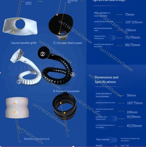 1M Flexible Smoke Exhaust Hose - Fume Extractor Laser ulasan dan harga